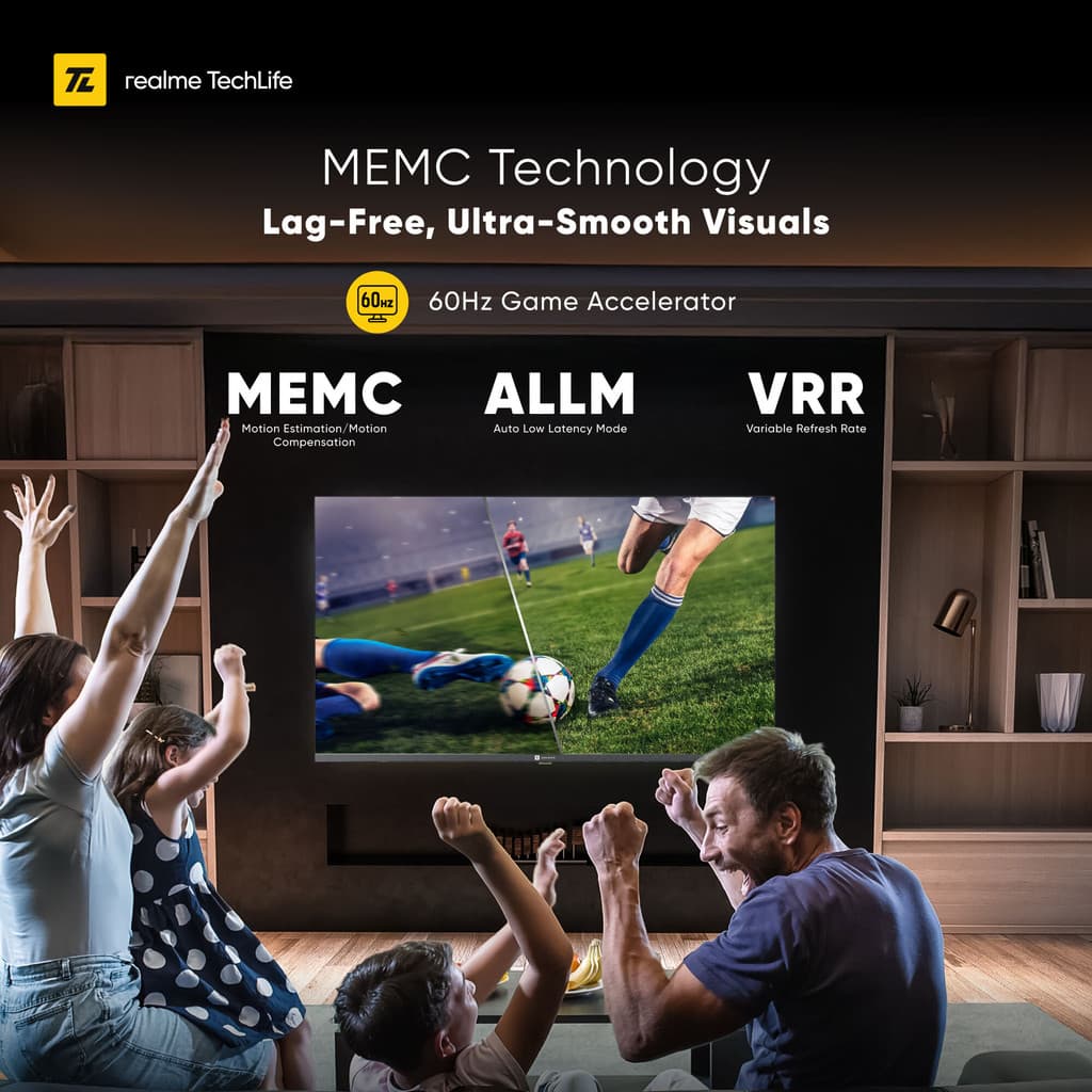 realme TechLife 139 cm (55 inch) QLED Ultra HD (4K) Smart Google TV