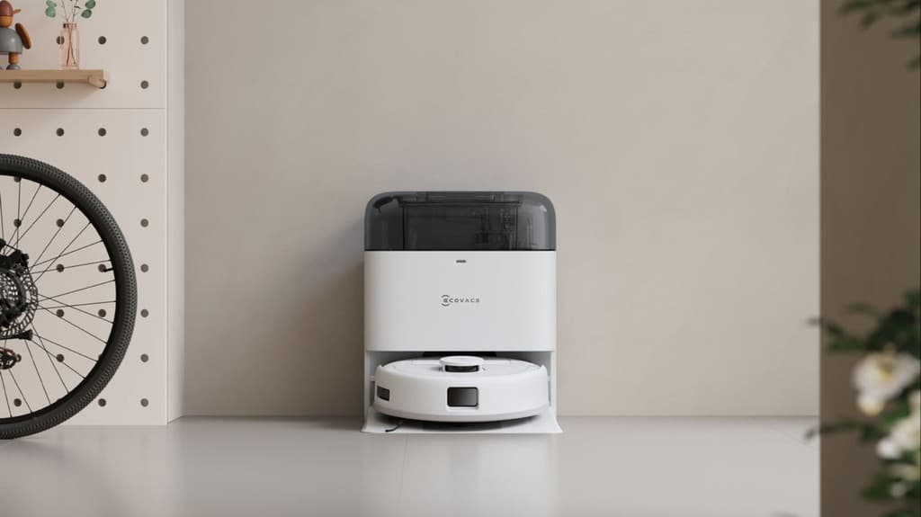 ECOVACS DEEBOT MINI Robotic Floor Cleaner with 2 in 1 Mopping and Vacuum, Anti-Bacterial Cleaning (WiFi Connectivity, Google Assistant and Alexa)