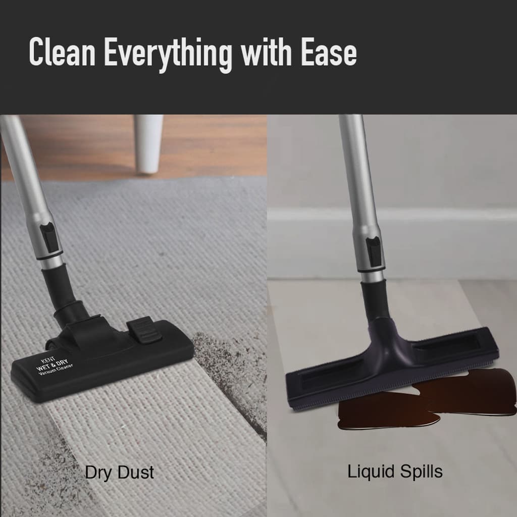 KENT KSL-612 Wet & Dry Vacuum Cleaner with Reusable Dust Bag