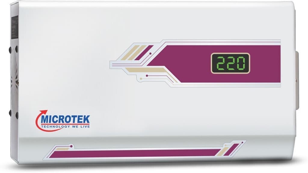 Microtek PEARL EM4160+ V2 Wall Mounted Automatic Voltage Stabilizer Working Power 160V - 285�5V