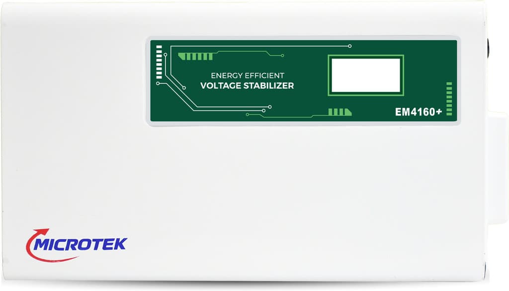 Microtek EM4160+ Digital Display For AC upto 1.5Ton (160V-285V) Voltage Stabilizer