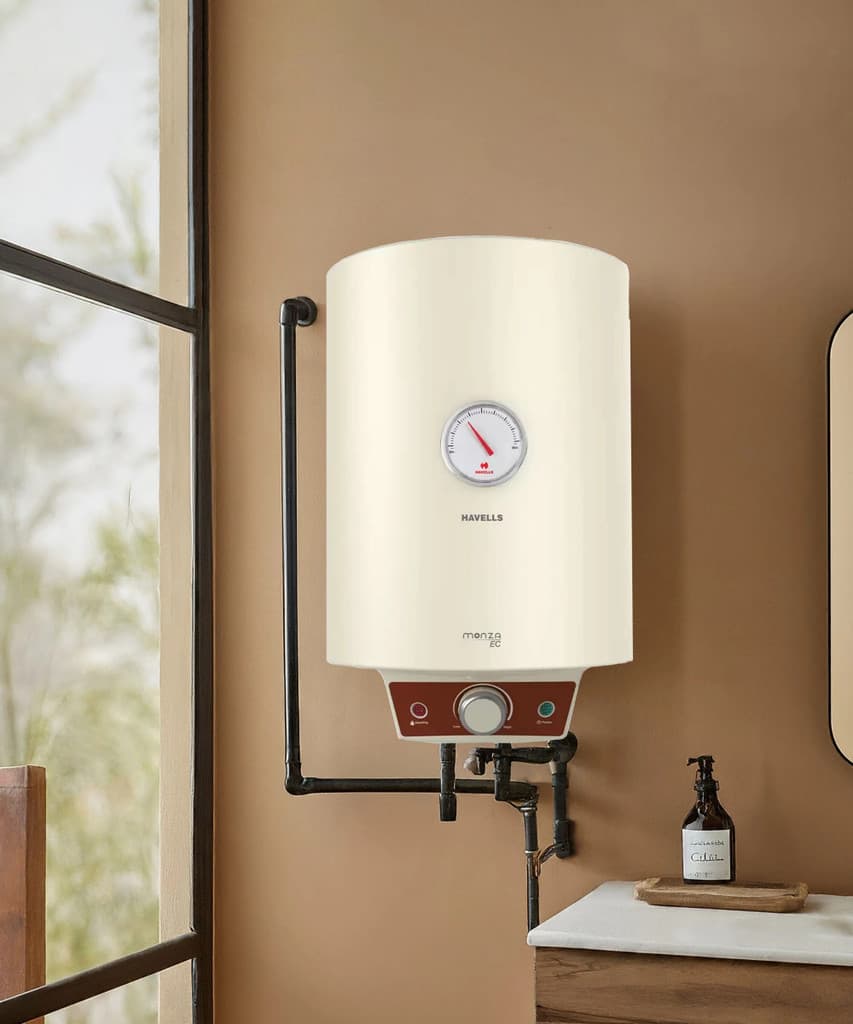 HAVELLS Monza EC 10 L Storage Water Geyser | 4 Star BEE Energy Rating | Glassline Tanked