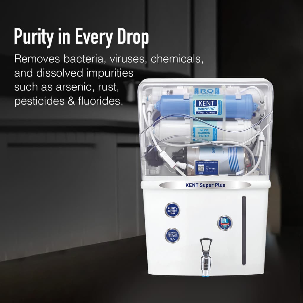 KENT SUPER+(11005) 8 L RO + UF Water Purifier
