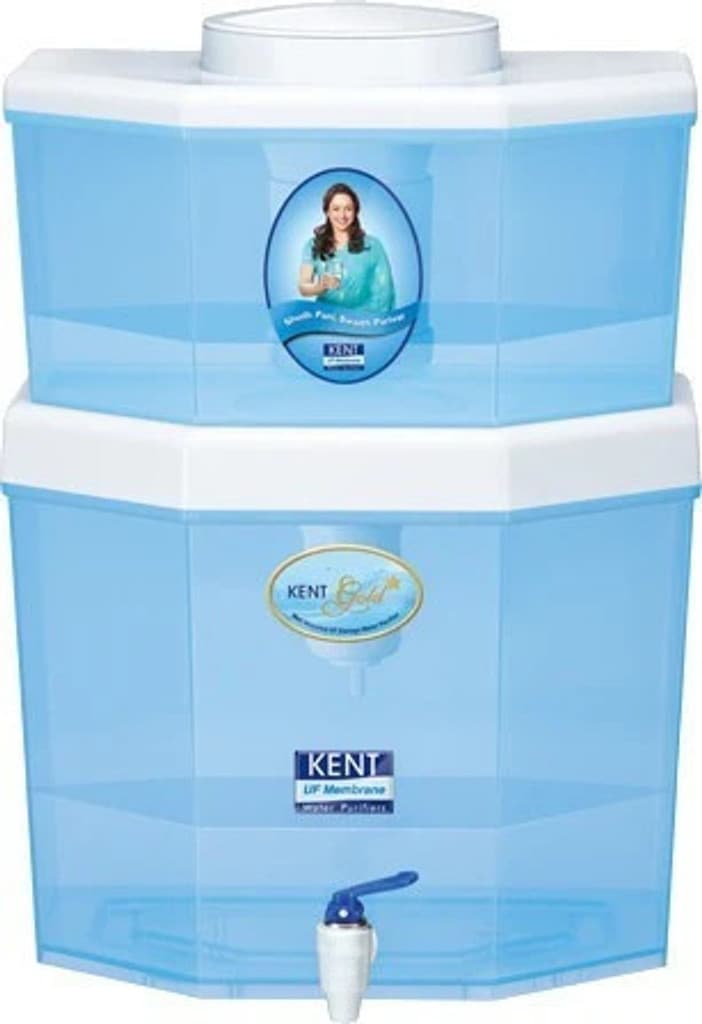 KENT GOLD STAR 22 L Gravity Based + UF Water Purifier Water Purifier | UF Technology Based | Non-Electric & Chemical Free Purification Process | Counter Top | 22L Storage Tank | Suitable for Low TDS Water Upto 150 |