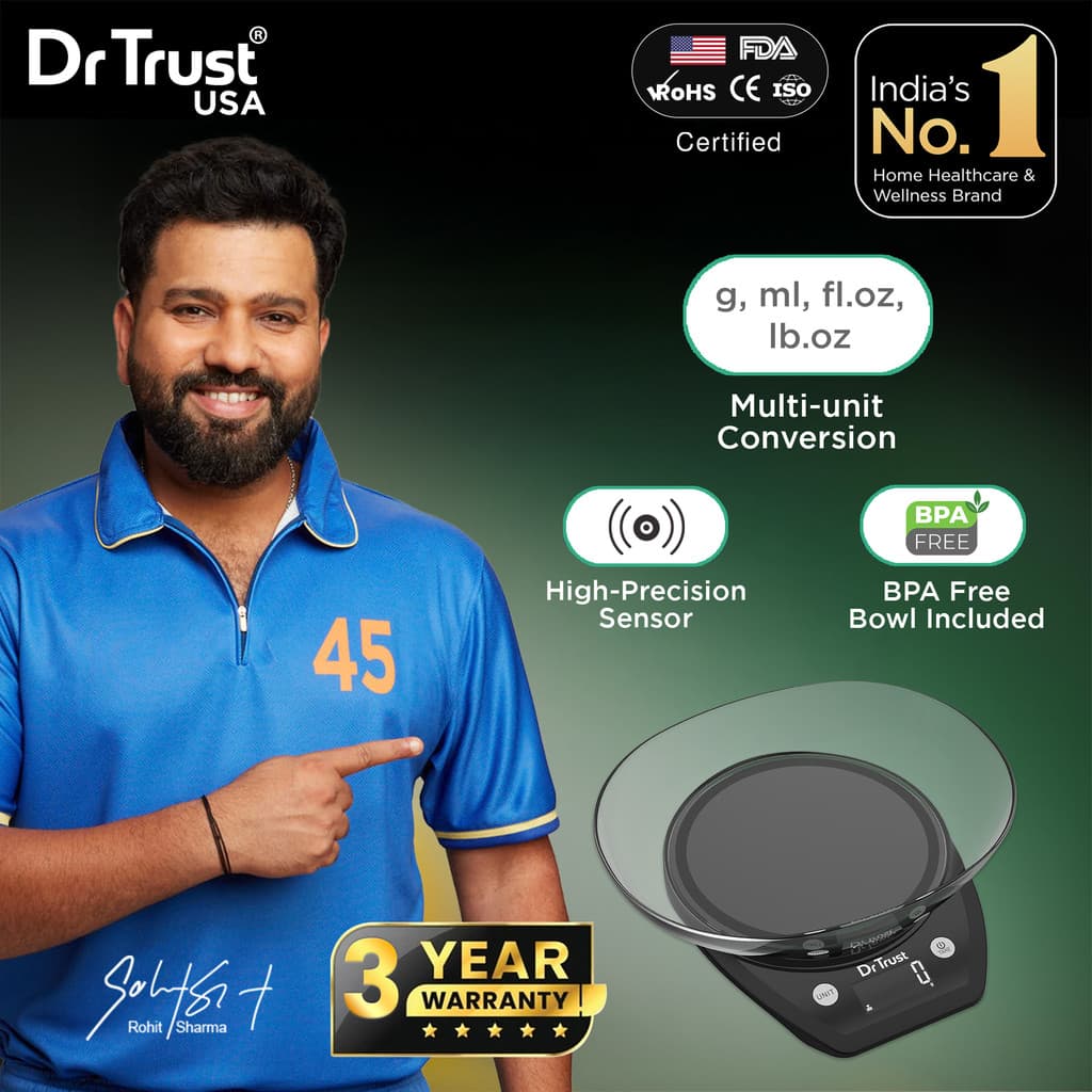 Dr Trust USA Digital Food Weight Machine 531 with BPA free bowl Weight Loss (5kg) Kitchen Weighing Scale