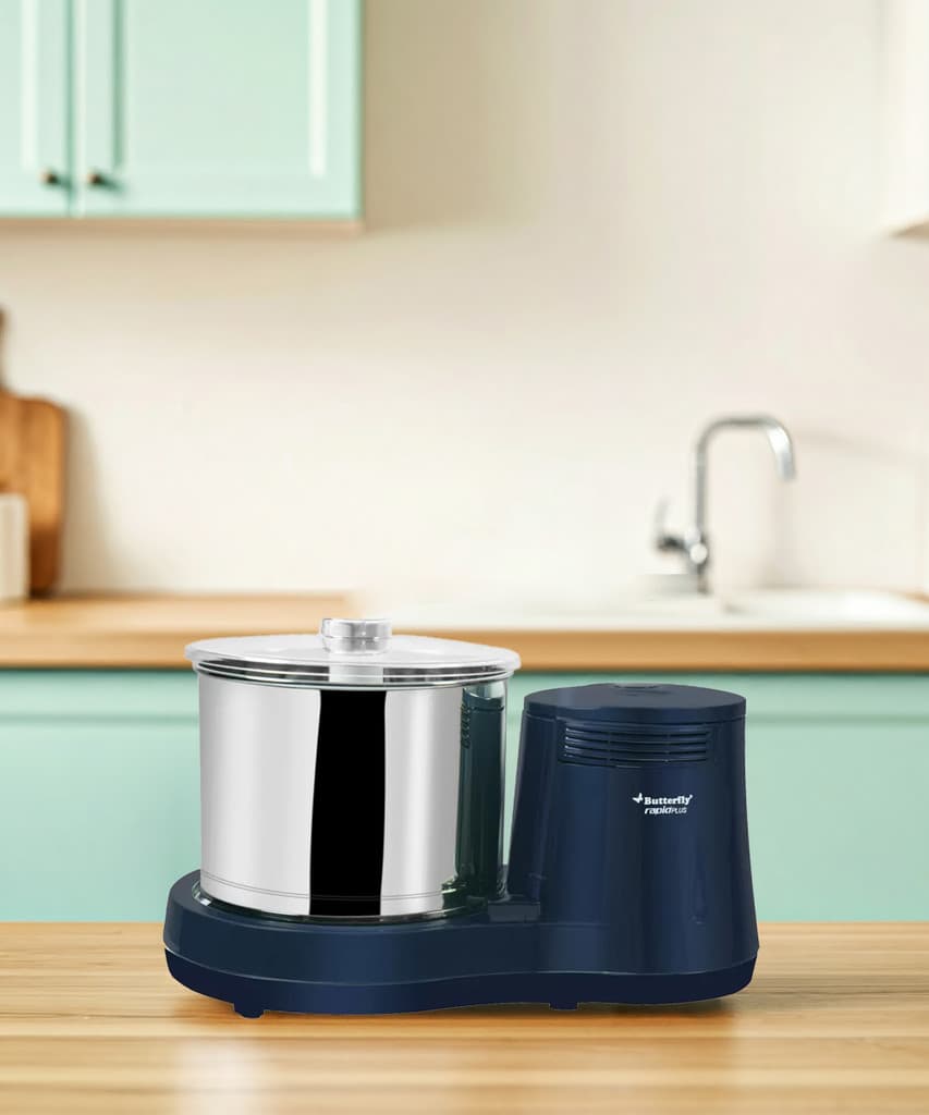 Butterfly Rapid Plus Wet Grinder with Coconut Scraper (Blue)