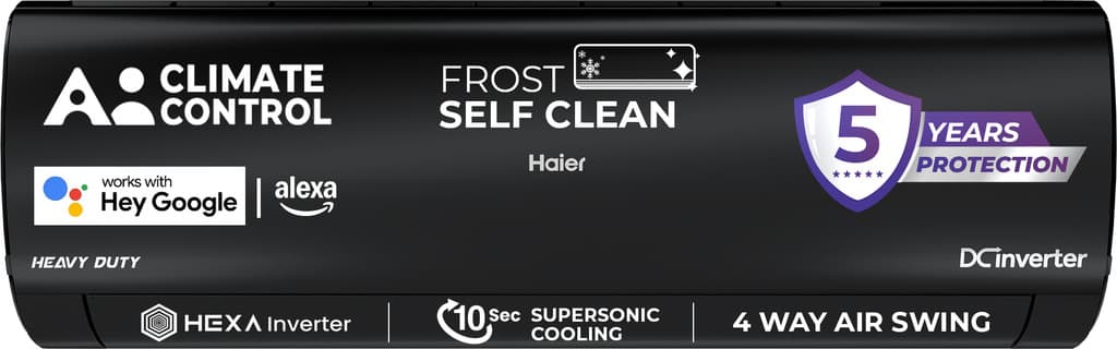 Haier Kinouchi Limited Edition 2025 Model 1.6 Ton 5 Star Split Inverter with Wi-fi AC