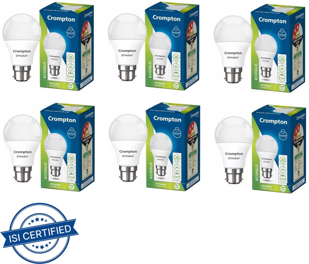 Crompton 9 W Basic Standard B22 LED Bulb
