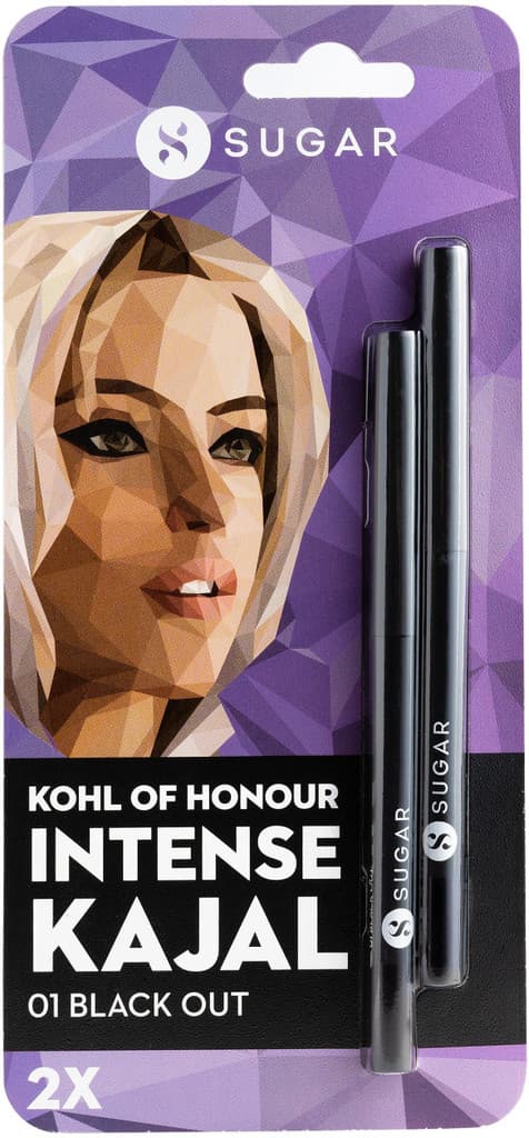 SUGAR Cosmetics Kohl Of Honour Intense Long Stay Kajal Pack of 2, Waterproof & Transfer proof