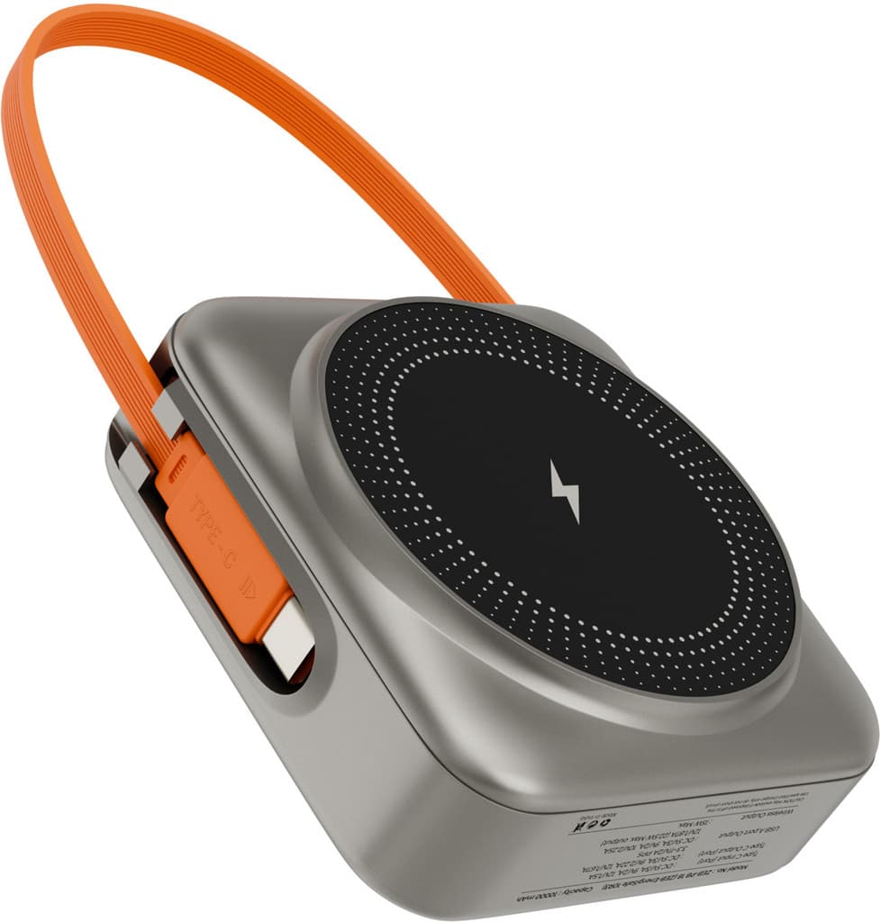 ZEBRONICS 10000 mAh 22.5 W Wireless With MagSafe Pocket Size Power Bank