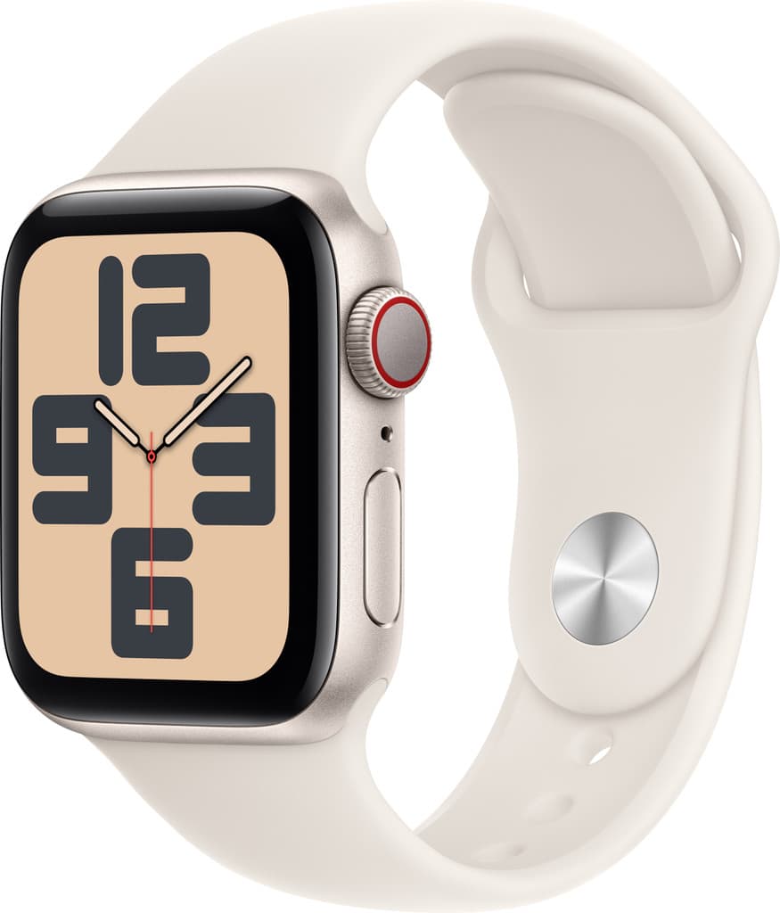 Apple Watch SE GPS + Cellular 40mm Starlight Aluminium with Starlight Sport Band
