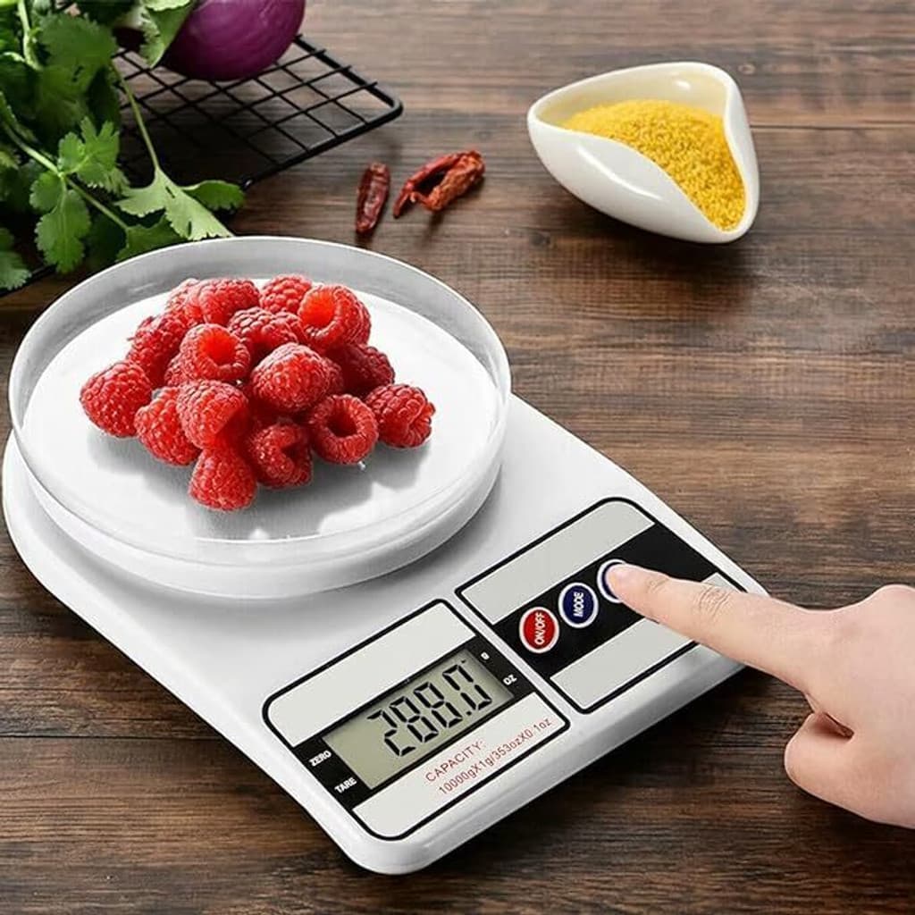 NUCLETRIC Electronic Digital Kitchen Scale 10kg For Home Baking, Fitness & Balanced Diet Weighing Scale